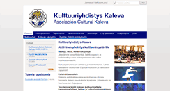 Desktop Screenshot of kulttuuriyhdistys-kaleva.info